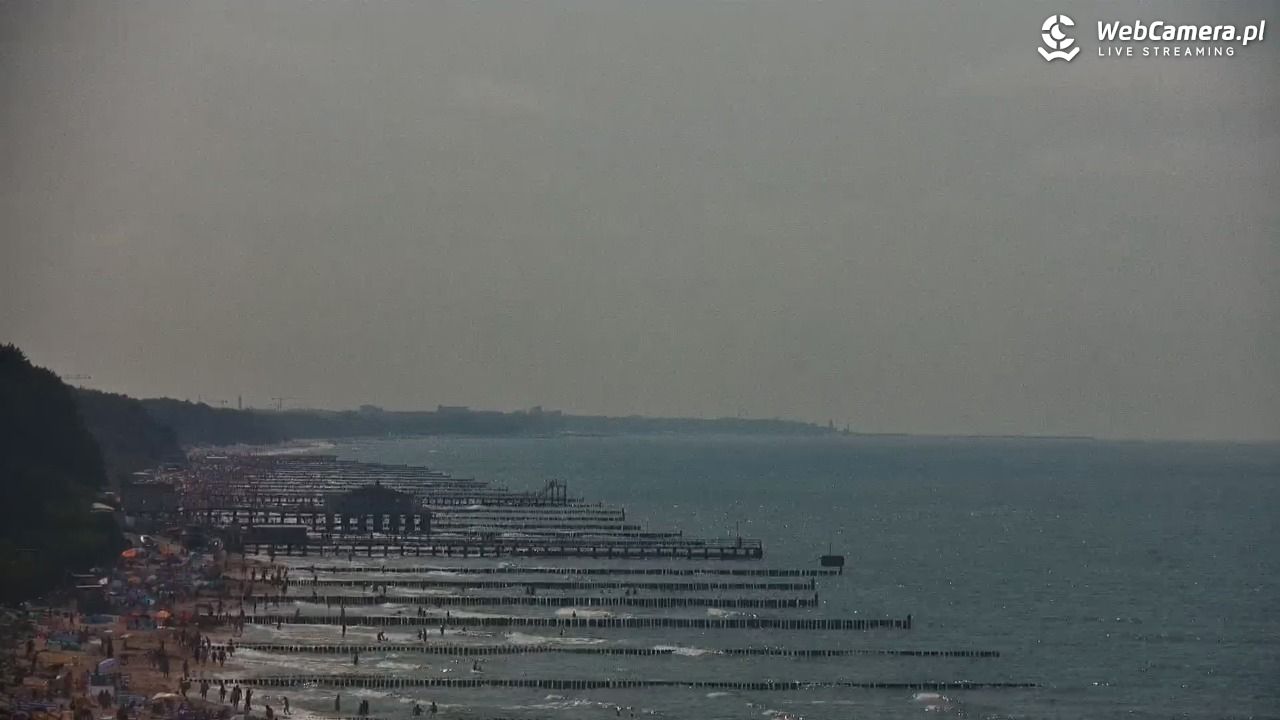 USTRONIE MORSKIE - widok na plażę - 31 lipiec 2026, 15:15