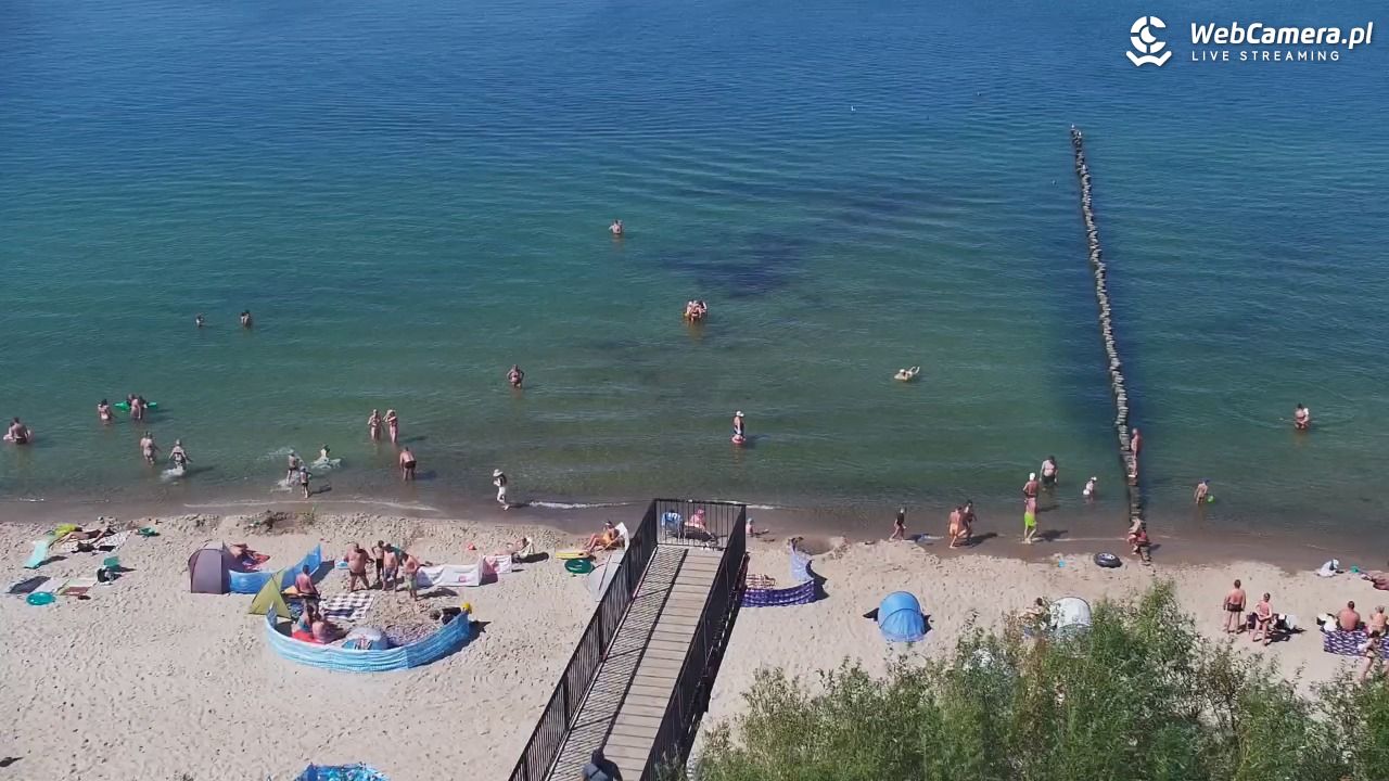 USTRONIE MORSKIE - widok na plażę - 30 lipiec 2026, 14:29