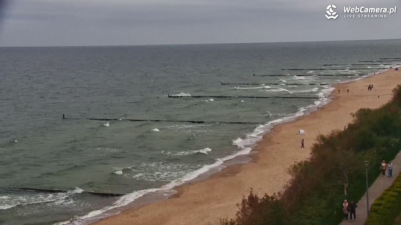 USTRONIE MORSKIE - widok na plażę - 14 wresień 2026, 14:22
