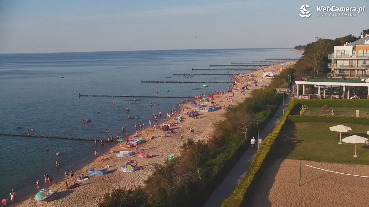 USTRONIE MORSKIE - widok na plażę - 30 lipiec 2026, 18:43