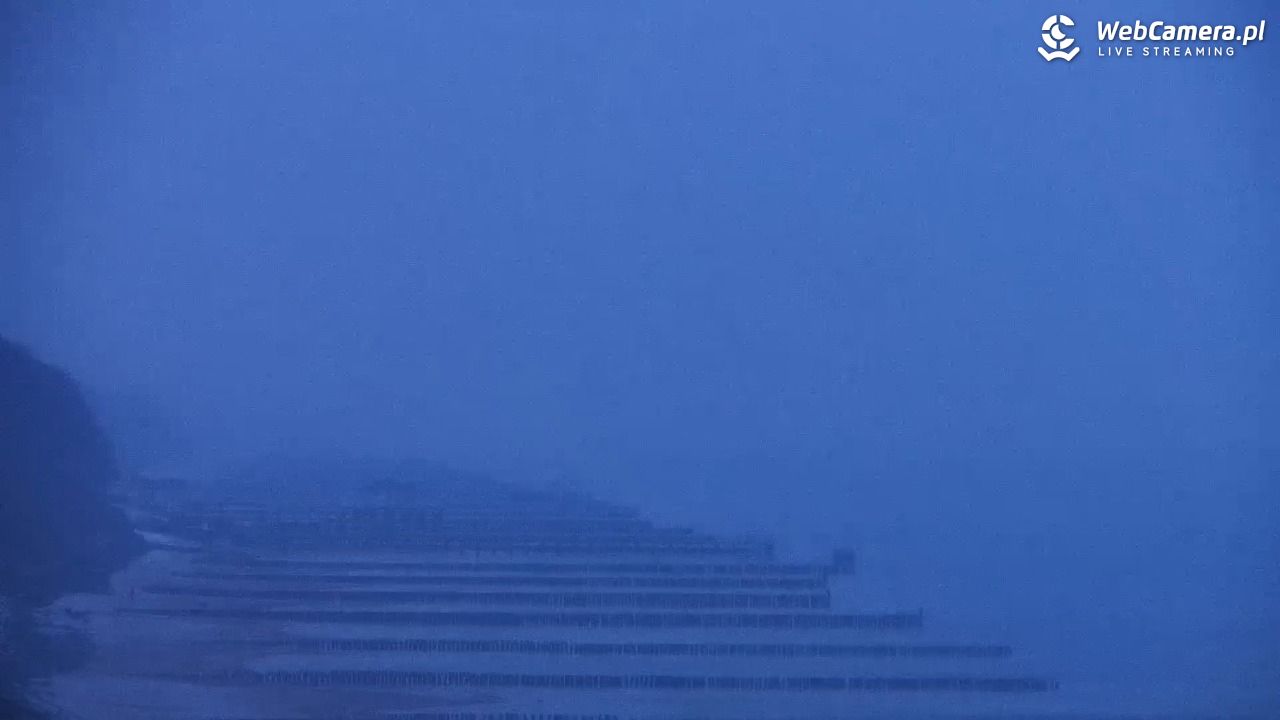 USTRONIE MORSKIE - widok na plażę - 14 styczeń 2026, 08:24