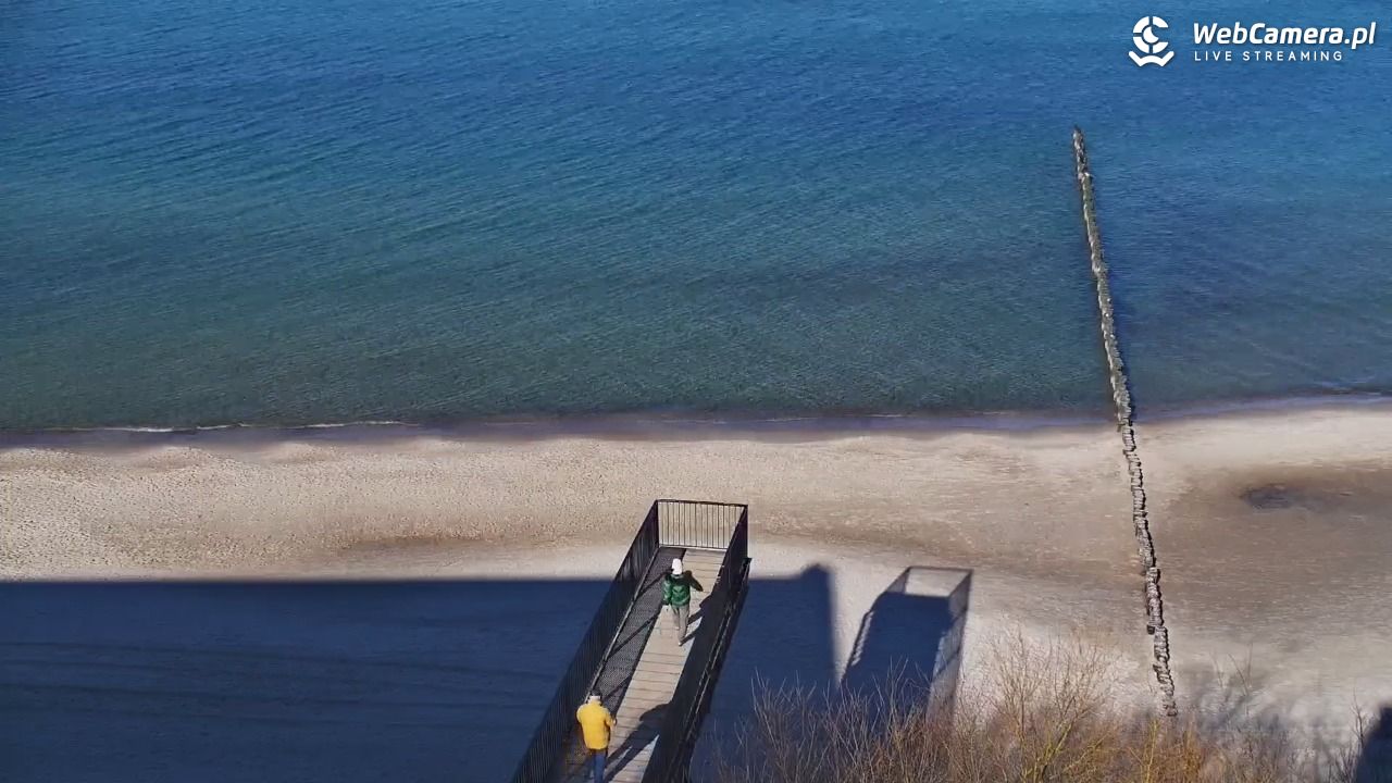 USTRONIE MORSKIE - widok na plażę - 03 marzec 2026, 12:17