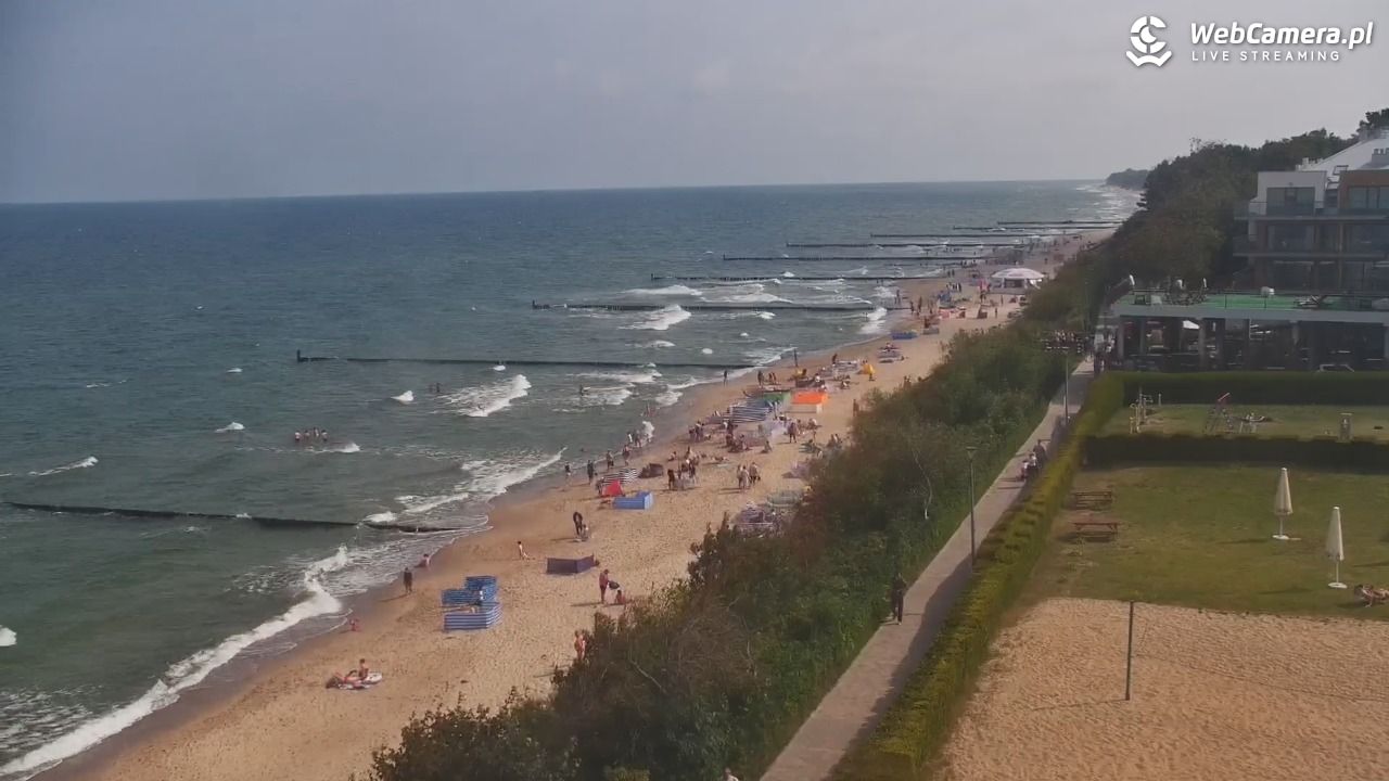 USTRONIE MORSKIE - widok na plażę - 31 lipiec 2026, 10:43