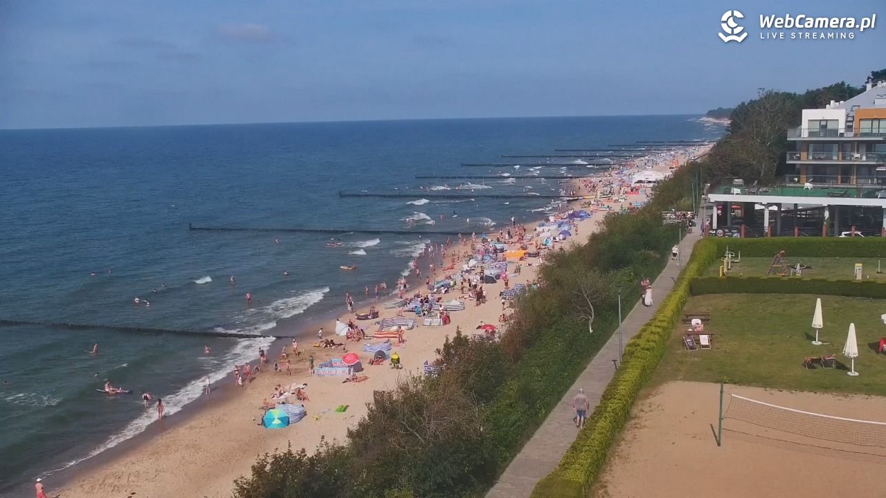 USTRONIE MORSKIE - widok na plażę - 31 lipiec 2026, 15:45