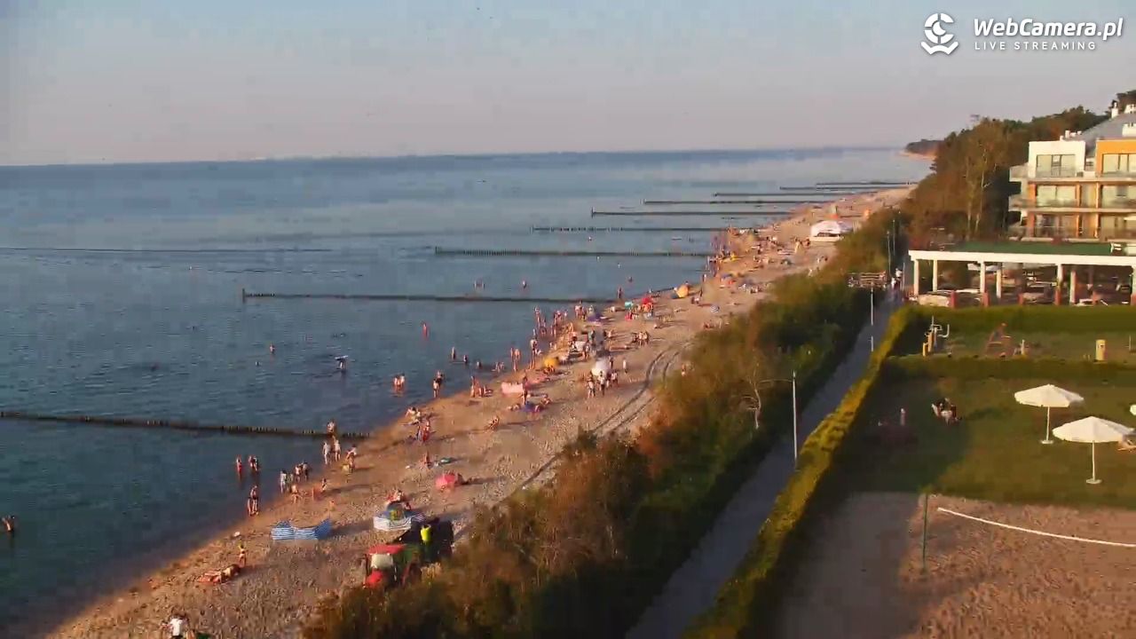 USTRONIE MORSKIE - widok na plażę - 30 lipiec 2026, 19:31