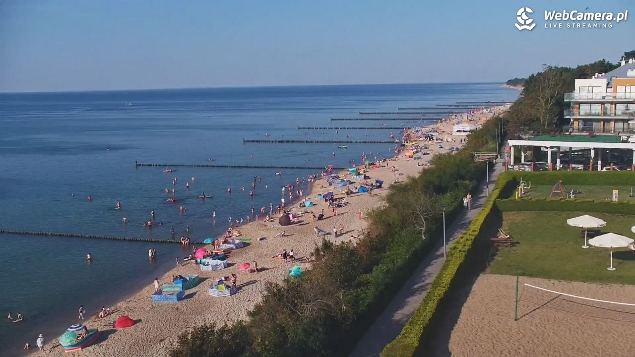 USTRONIE MORSKIE - widok na plażę - 30 lipiec 2026, 18:11