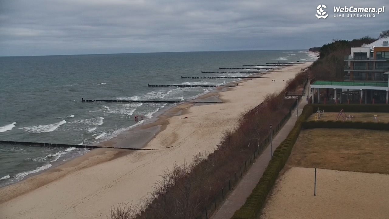 USTRONIE MORSKIE - widok na plażę - 01 marzec 2026, 09:36