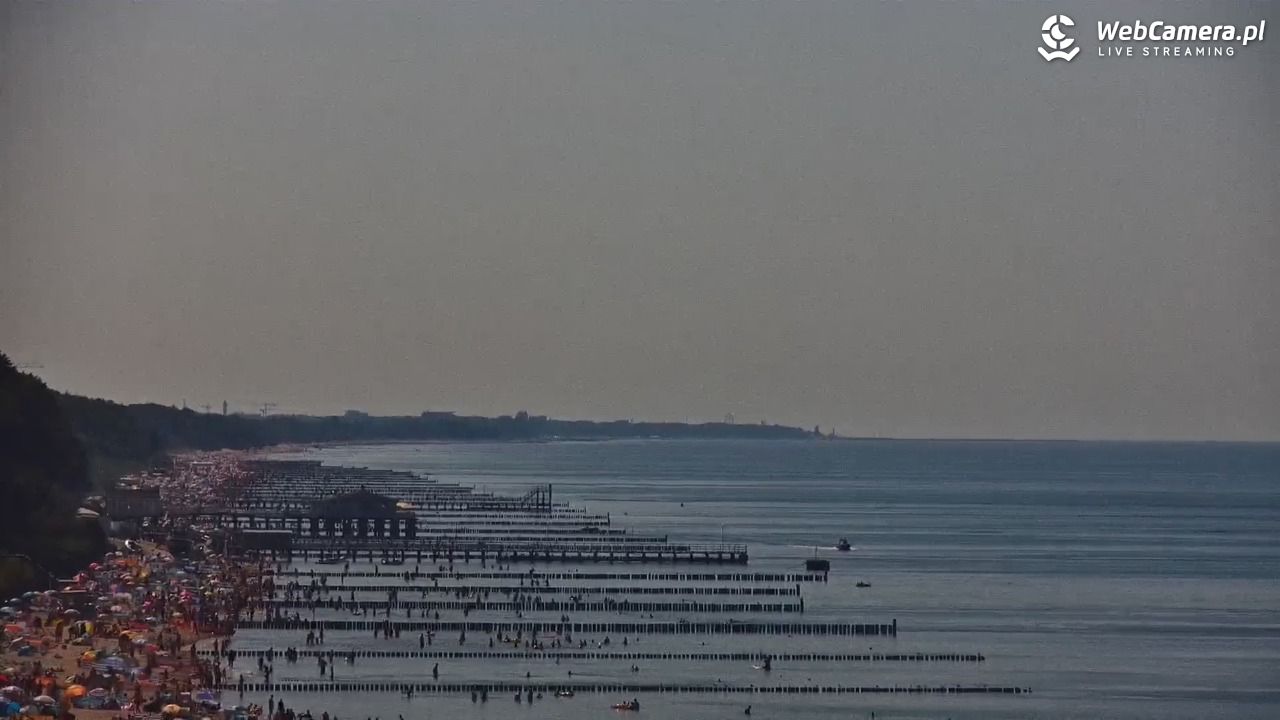 USTRONIE MORSKIE - widok na plażę - 30 lipiec 2026, 15:31