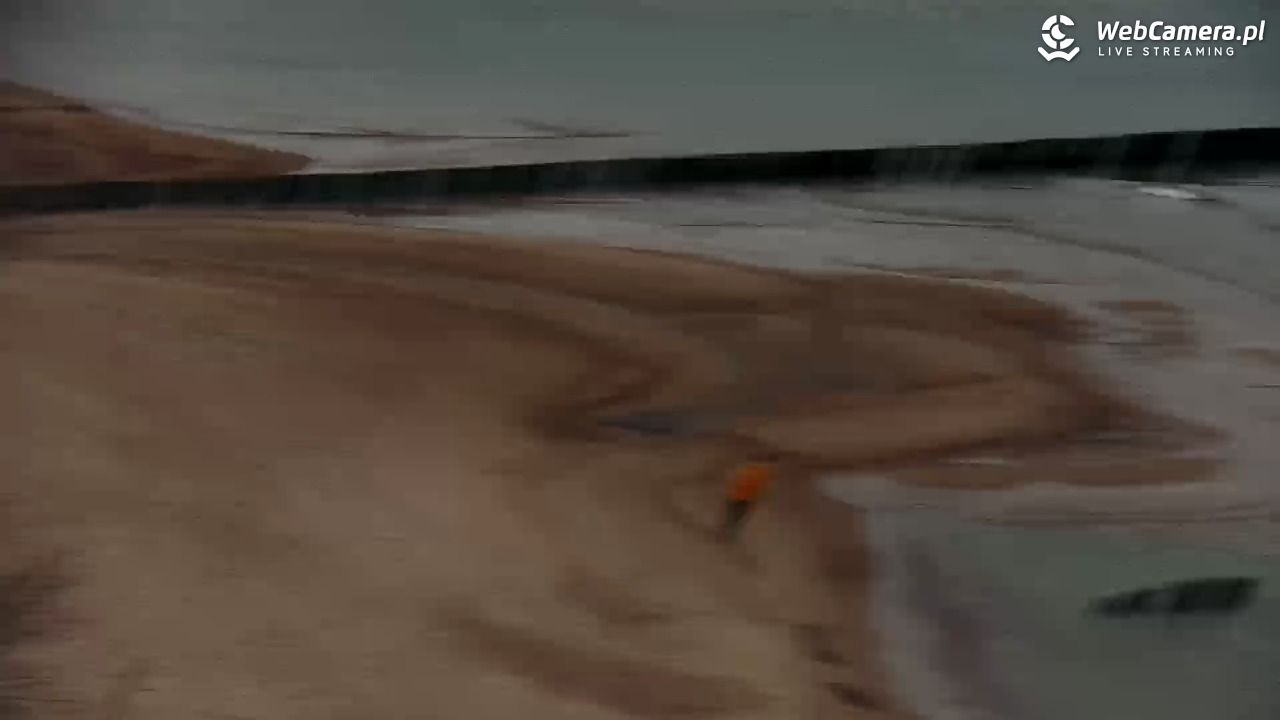 USTRONIE MORSKIE - widok na plażę - 16 styczeń 2026, 11:01