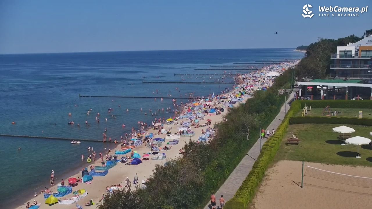 USTRONIE MORSKIE - widok na plażę - 30 lipiec 2026, 14:42
