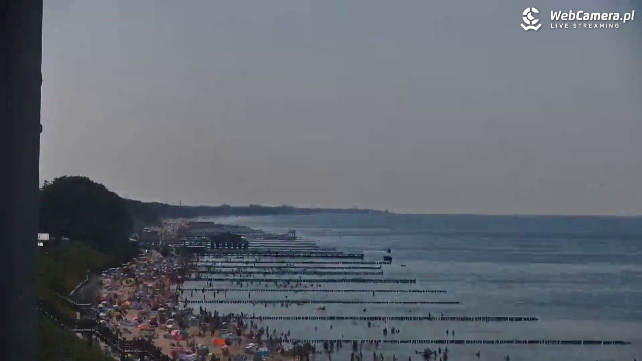 USTRONIE MORSKIE - widok na plażę - 30 lipiec 2026, 15:31