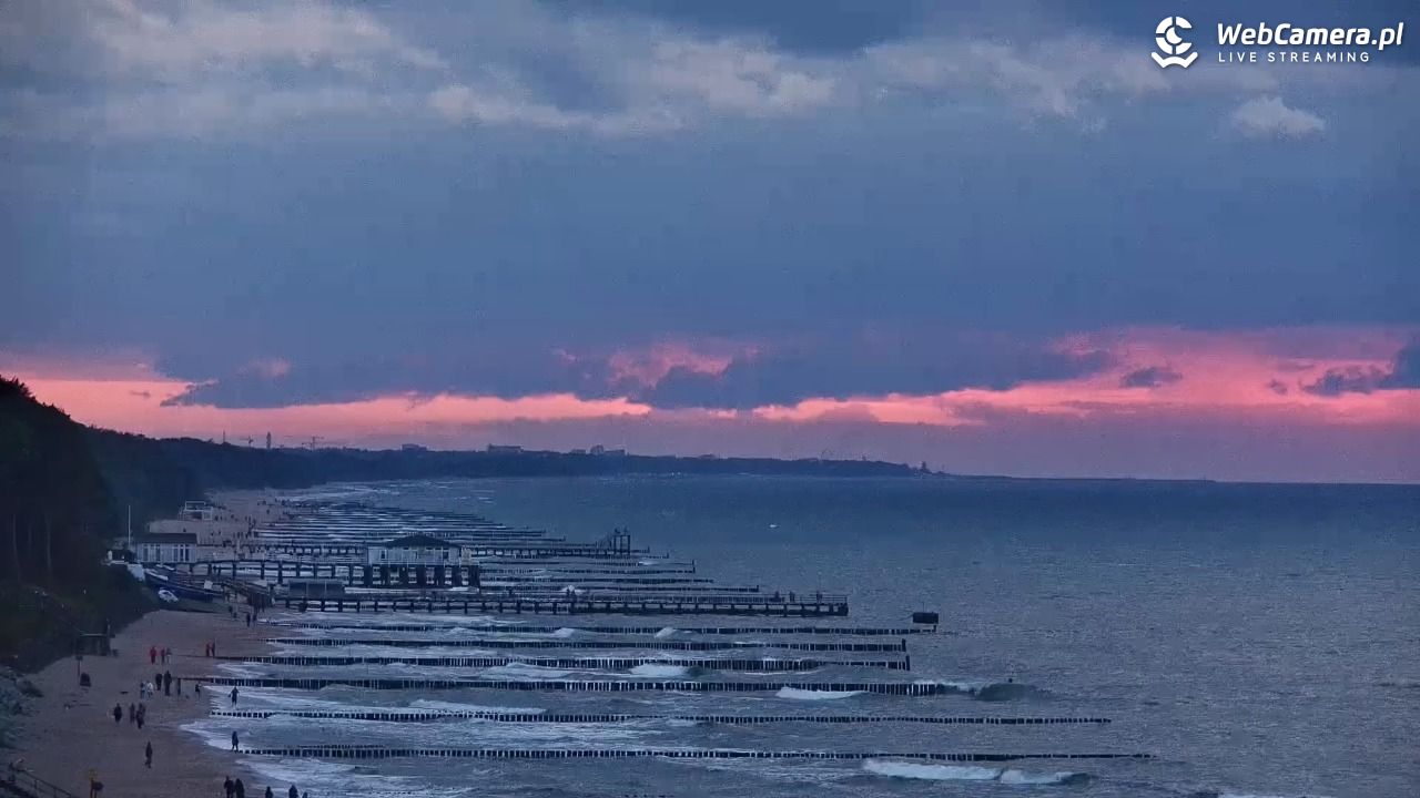 USTRONIE MORSKIE - widok na plażę - 18 wresień 2026, 19:04