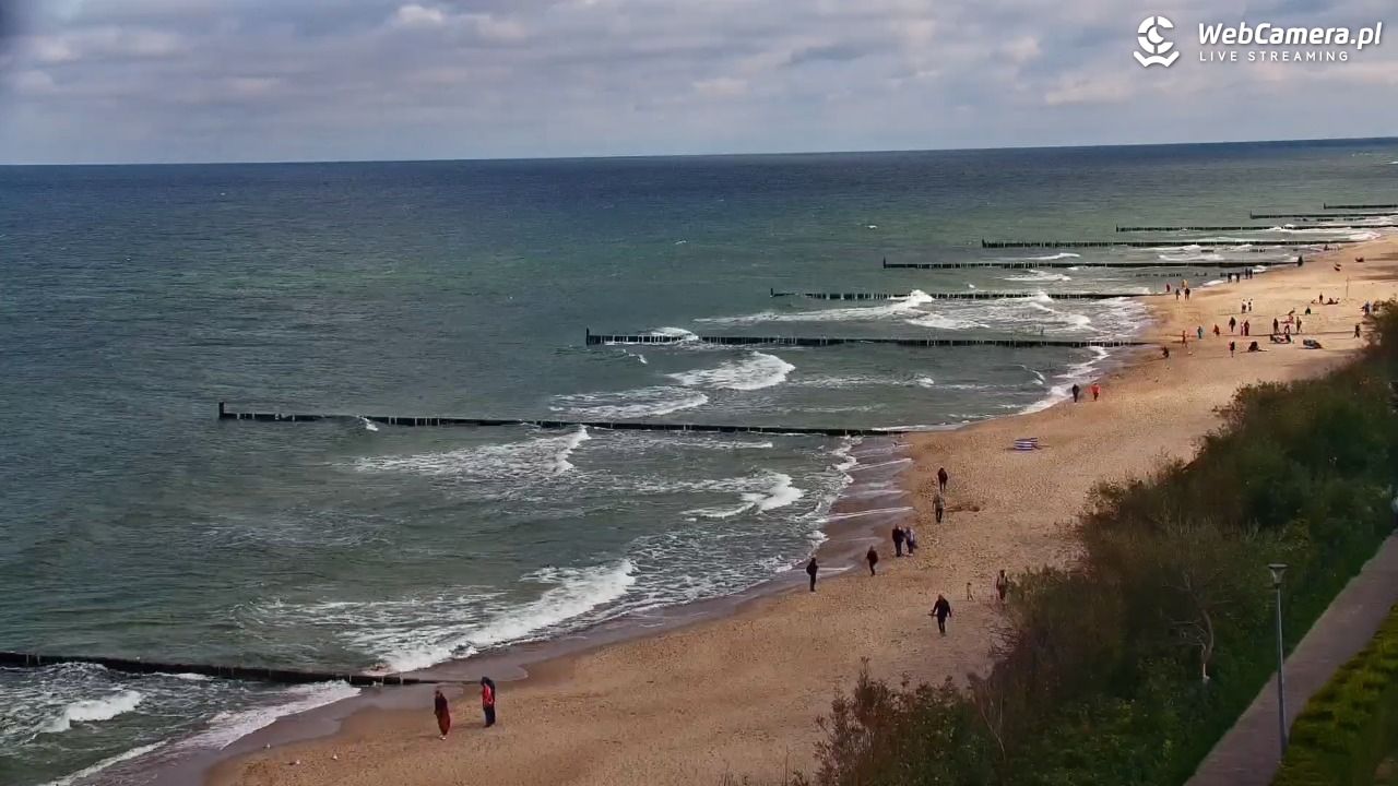 USTRONIE MORSKIE - widok na plażę - 18 wresień 2026, 11:00