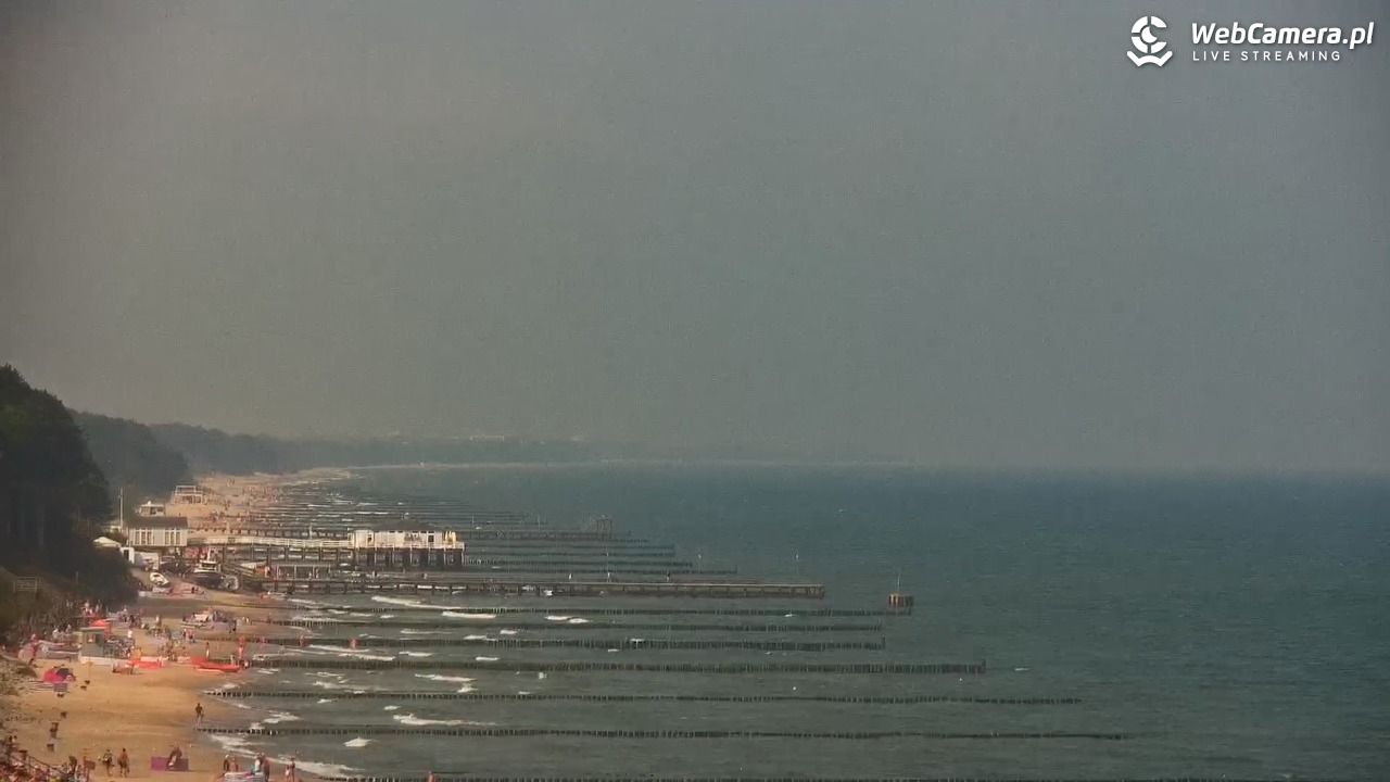 USTRONIE MORSKIE - widok na plażę - 31 lipiec 2026, 09:57