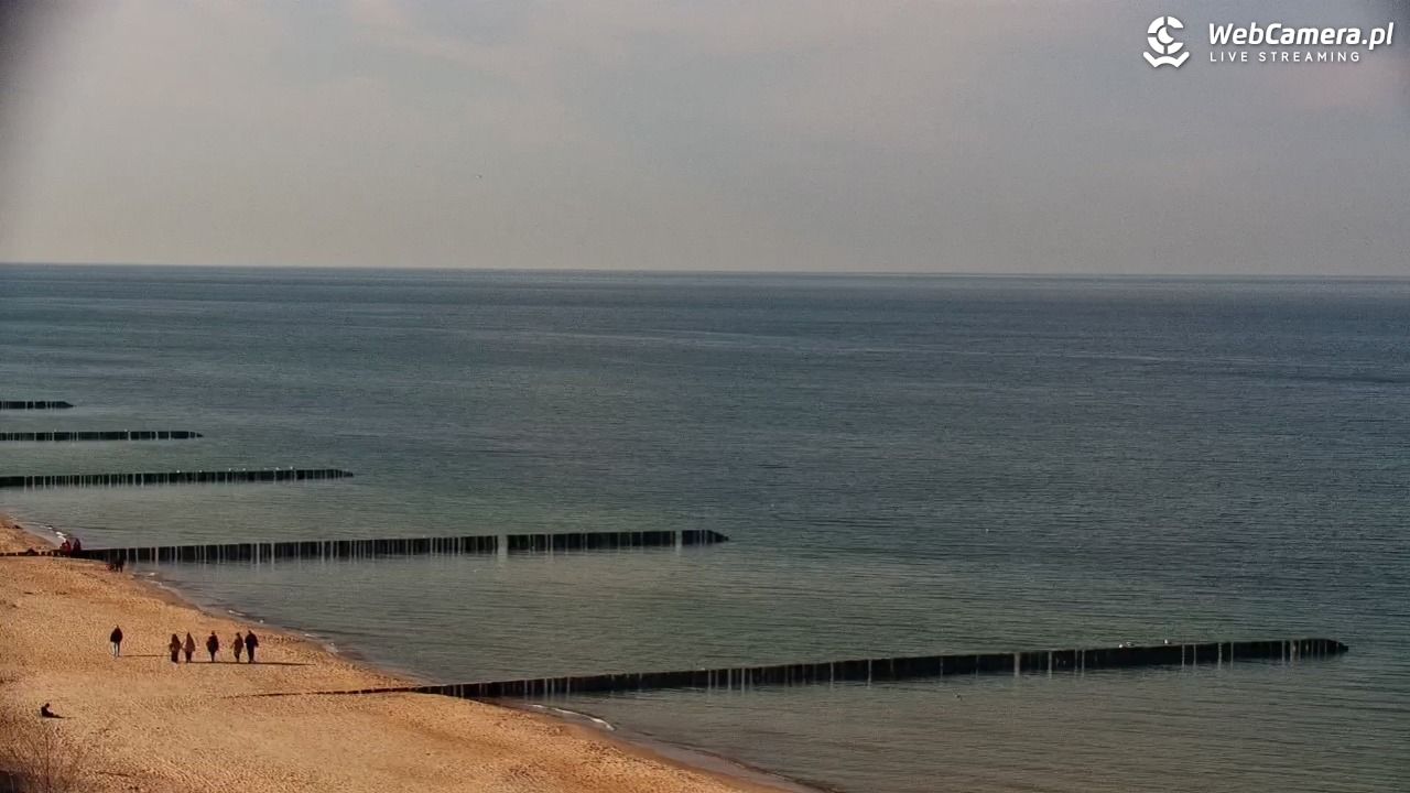 USTRONIE MORSKIE - widok na plażę - 28 luty 2026, 12:13