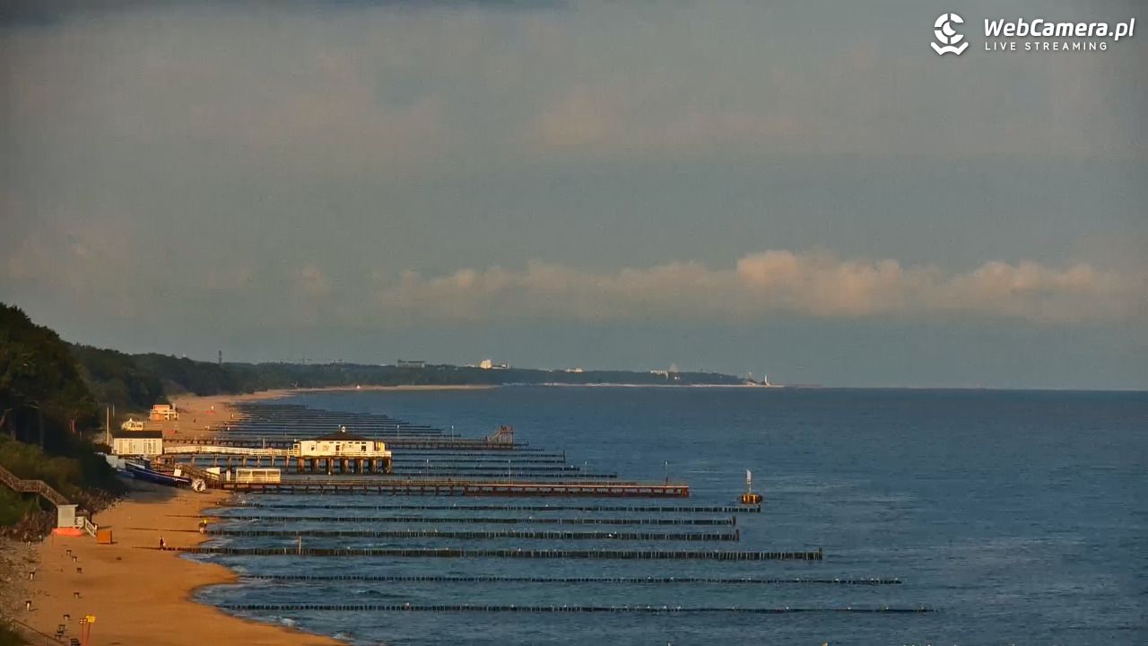 USTRONIE MORSKIE - widok na plażę - 10 sierpień 2025, 06:45