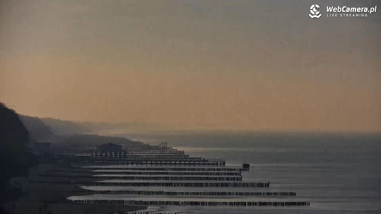 USTRONIE MORSKIE - widok na plażę - 16 styczeń 2026, 14:16