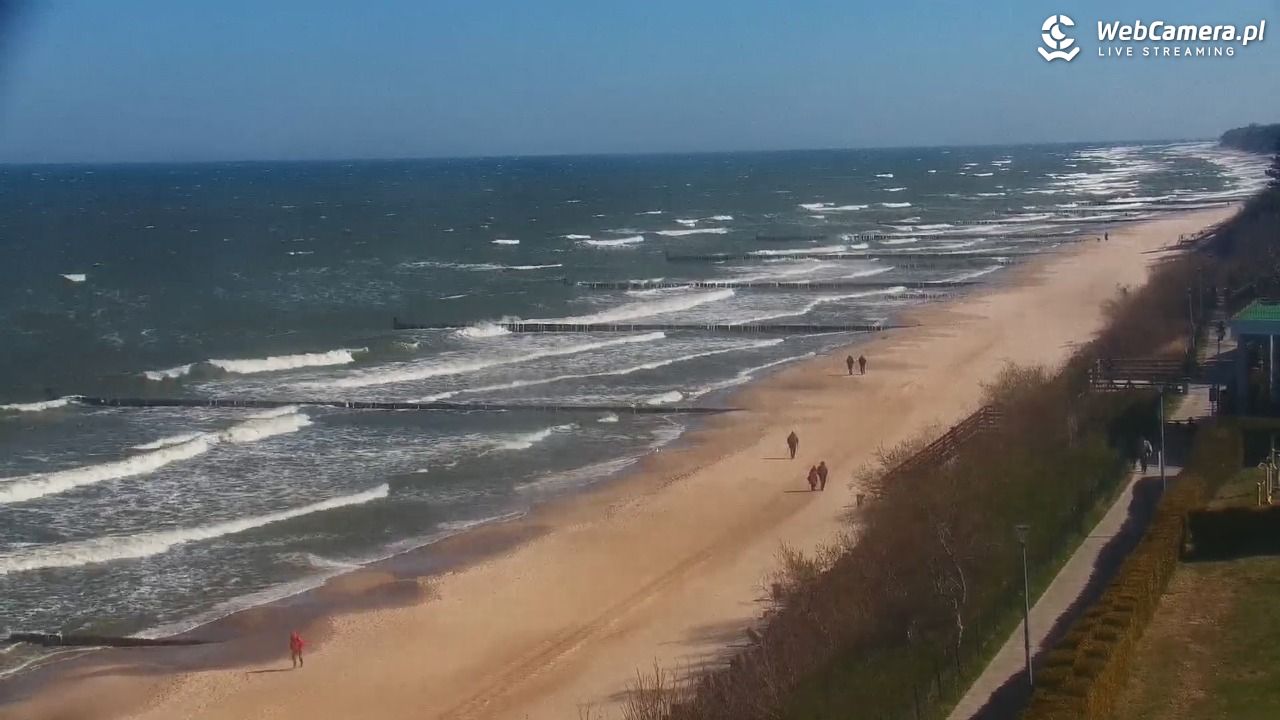 USTRONIE MORSKIE - widok na plażę - 20 kwiecień 2026, 10:43