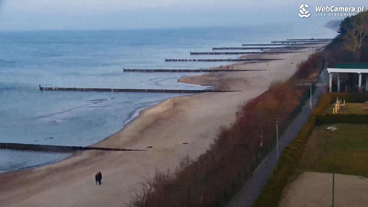 USTRONIE MORSKIE - widok na plażę - 16 styczeń 2026, 14:16