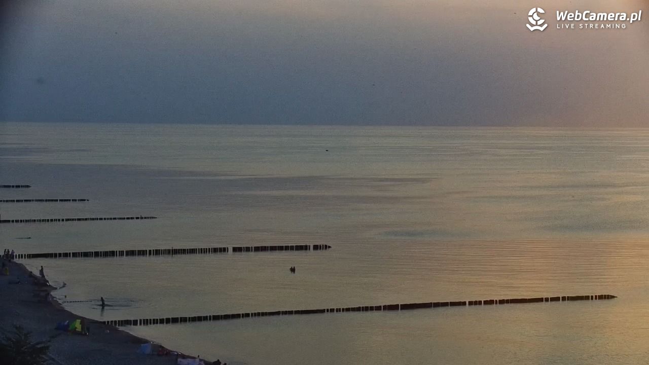 USTRONIE MORSKIE - widok na plażę - 30 lipiec 2026, 20:09