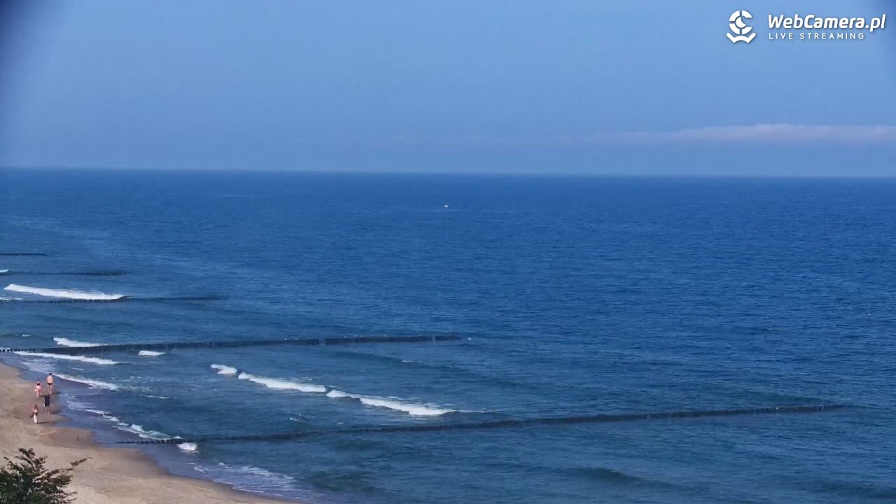 USTRONIE MORSKIE - widok na plażę - 31 lipiec 2026, 08:41