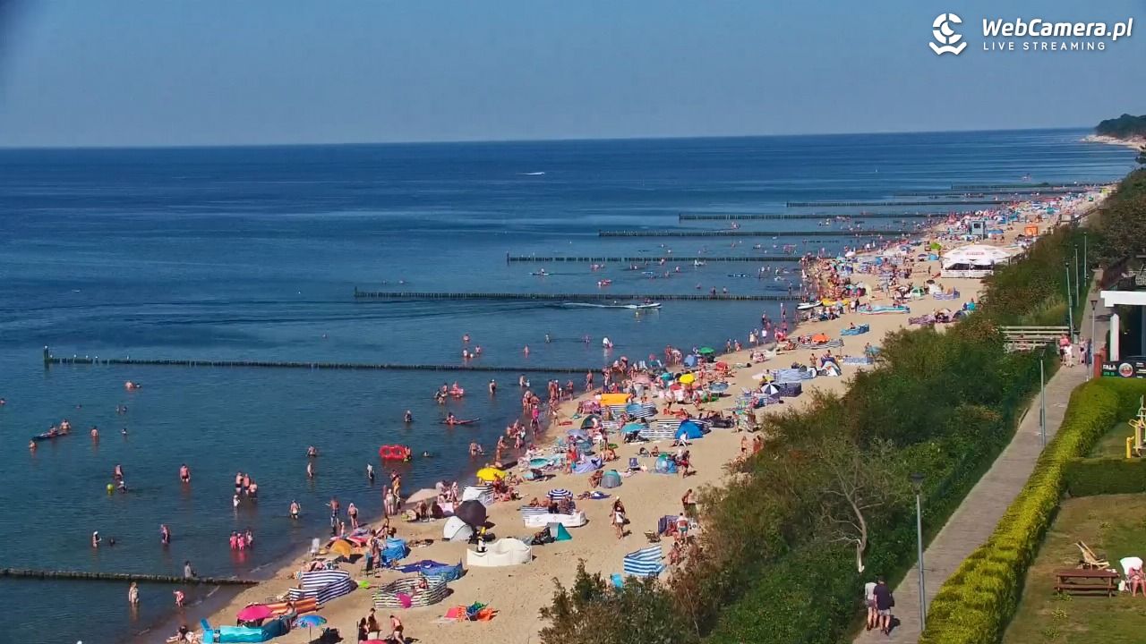 USTRONIE MORSKIE - widok na plażę - 30 lipiec 2026, 16:19
