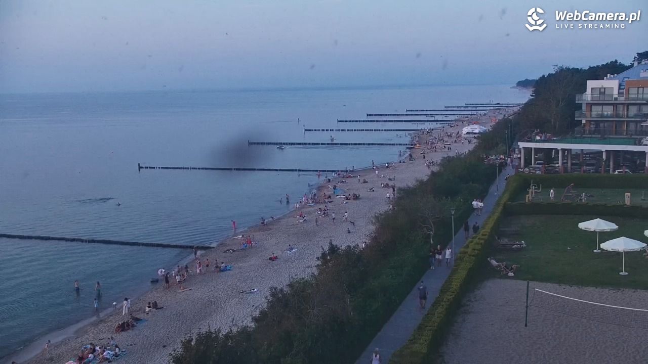 USTRONIE MORSKIE - widok na plażę - 30 lipiec 2026, 20:44