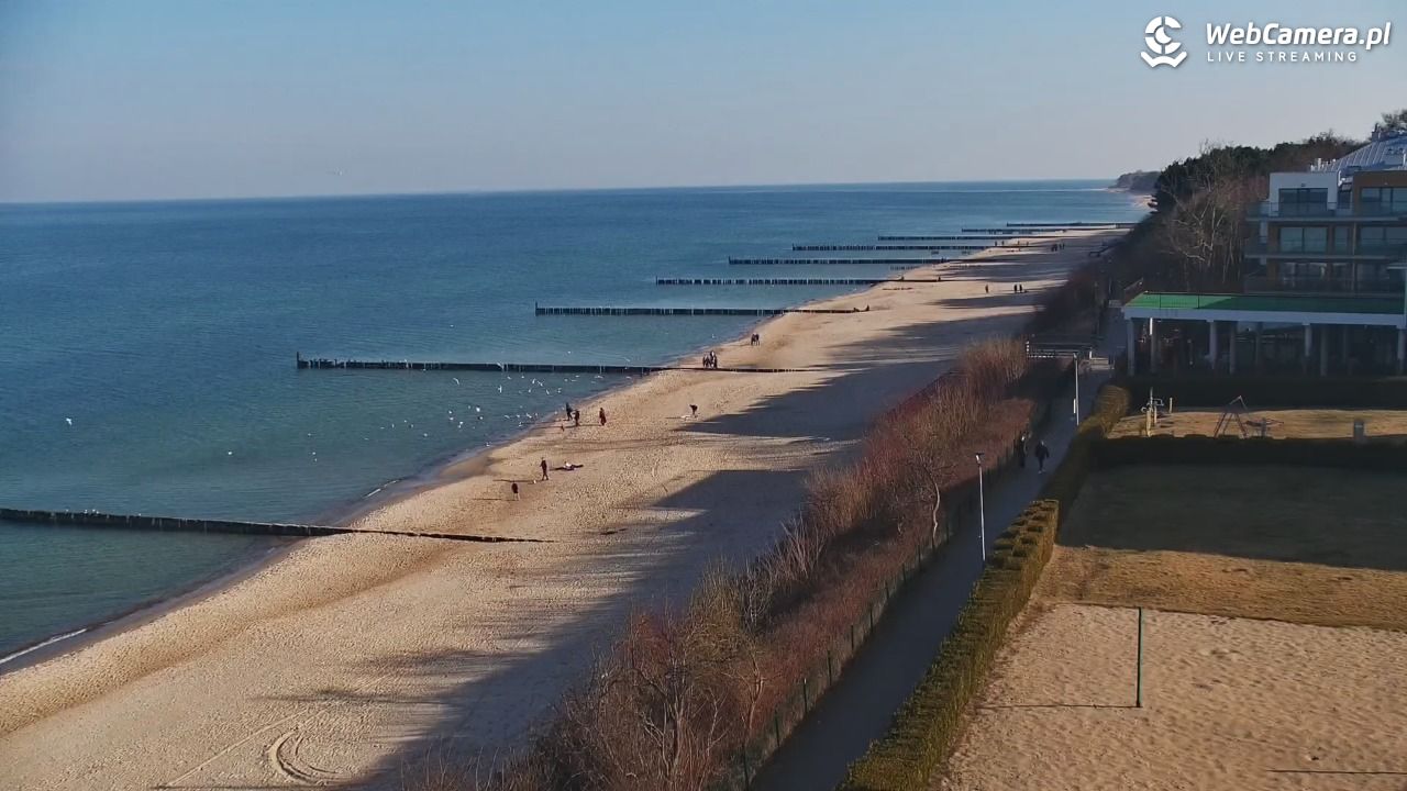 USTRONIE MORSKIE - widok na plażę - 28 luty 2026, 10:09