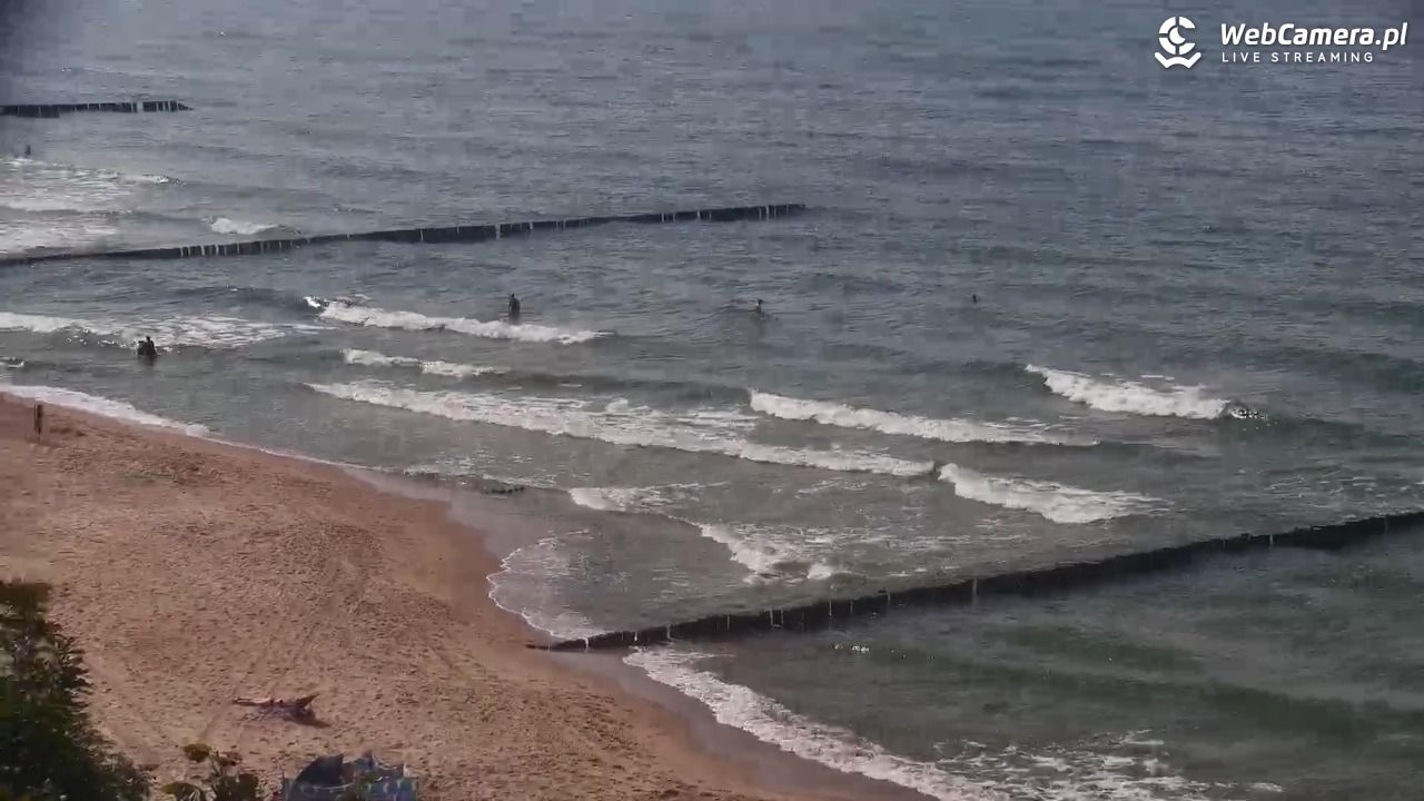 USTRONIE MORSKIE - widok na plażę - 31 lipiec 2026, 15:40