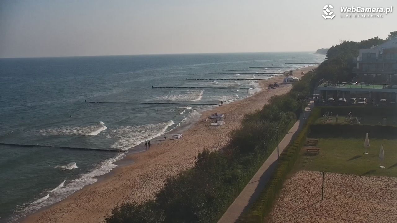 USTRONIE MORSKIE - widok na plażę - 31 lipiec 2026, 08:31