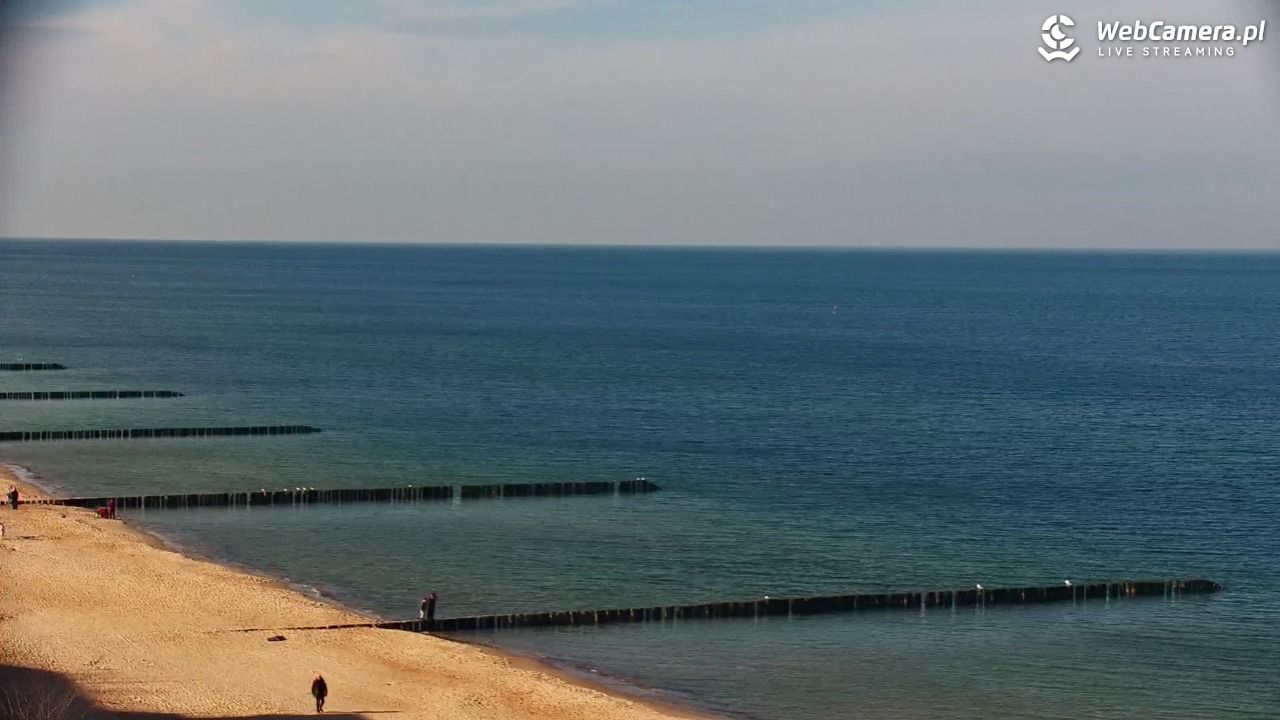USTRONIE MORSKIE - widok na plażę - 28 luty 2026, 10:48