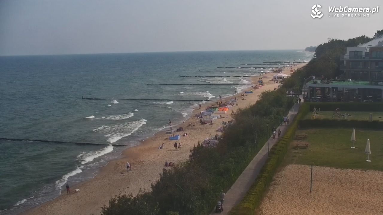 USTRONIE MORSKIE - widok na plażę - 31 lipiec 2026, 10:21
