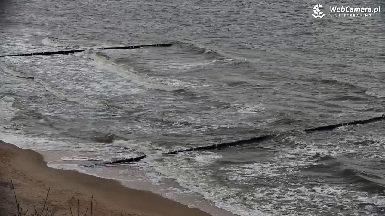 USTRONIE MORSKIE - widok na plażę - 26 listopad 2025, 09:59