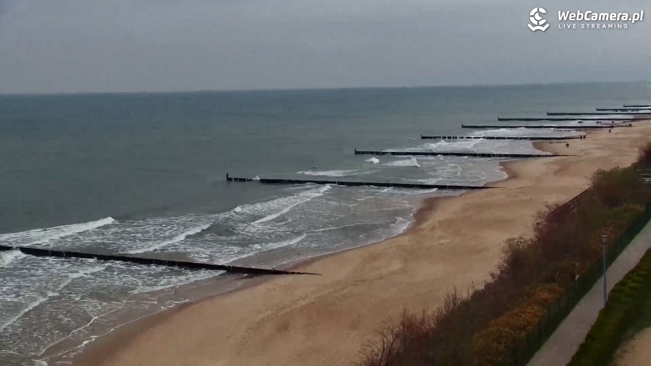 USTRONIE MORSKIE - widok na plażę - 28 listopad 2025, 12:37