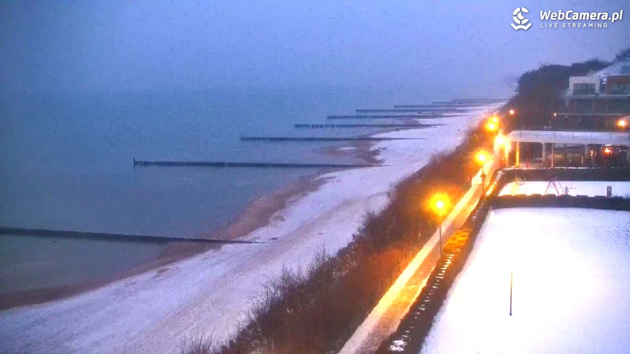 USTRONIE MORSKIE - widok na plażę - 13 styczeń 2026, 16:30