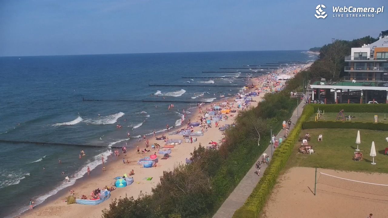 USTRONIE MORSKIE - widok na plażę - 31 lipiec 2026, 15:16