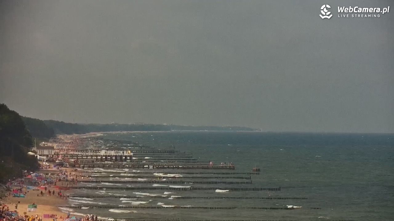 USTRONIE MORSKIE - widok na plażę - 31 lipiec 2026, 10:46