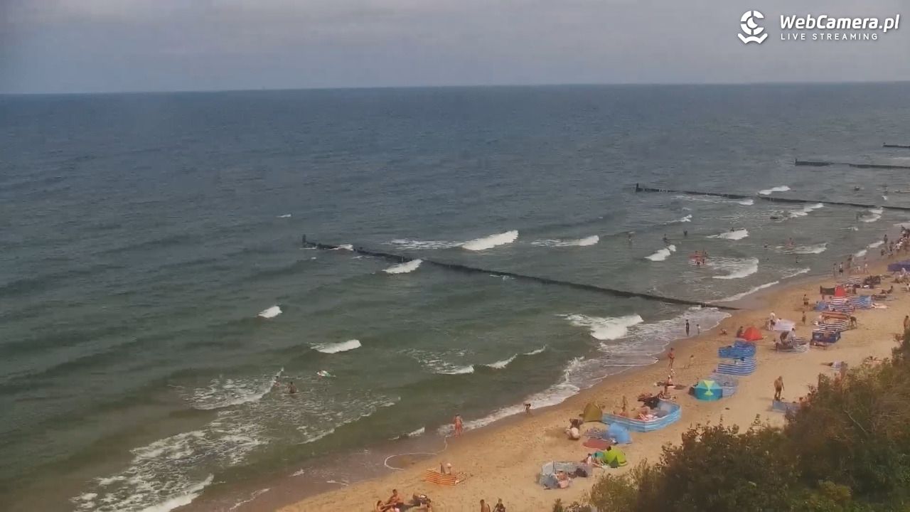 USTRONIE MORSKIE - widok na plażę - 31 lipiec 2026, 12:13