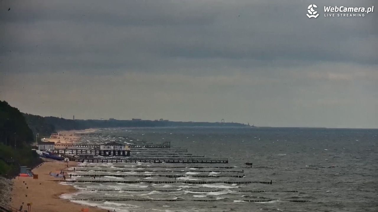USTRONIE MORSKIE - widok na plażę - 10 sierpień 2025, 09:17
