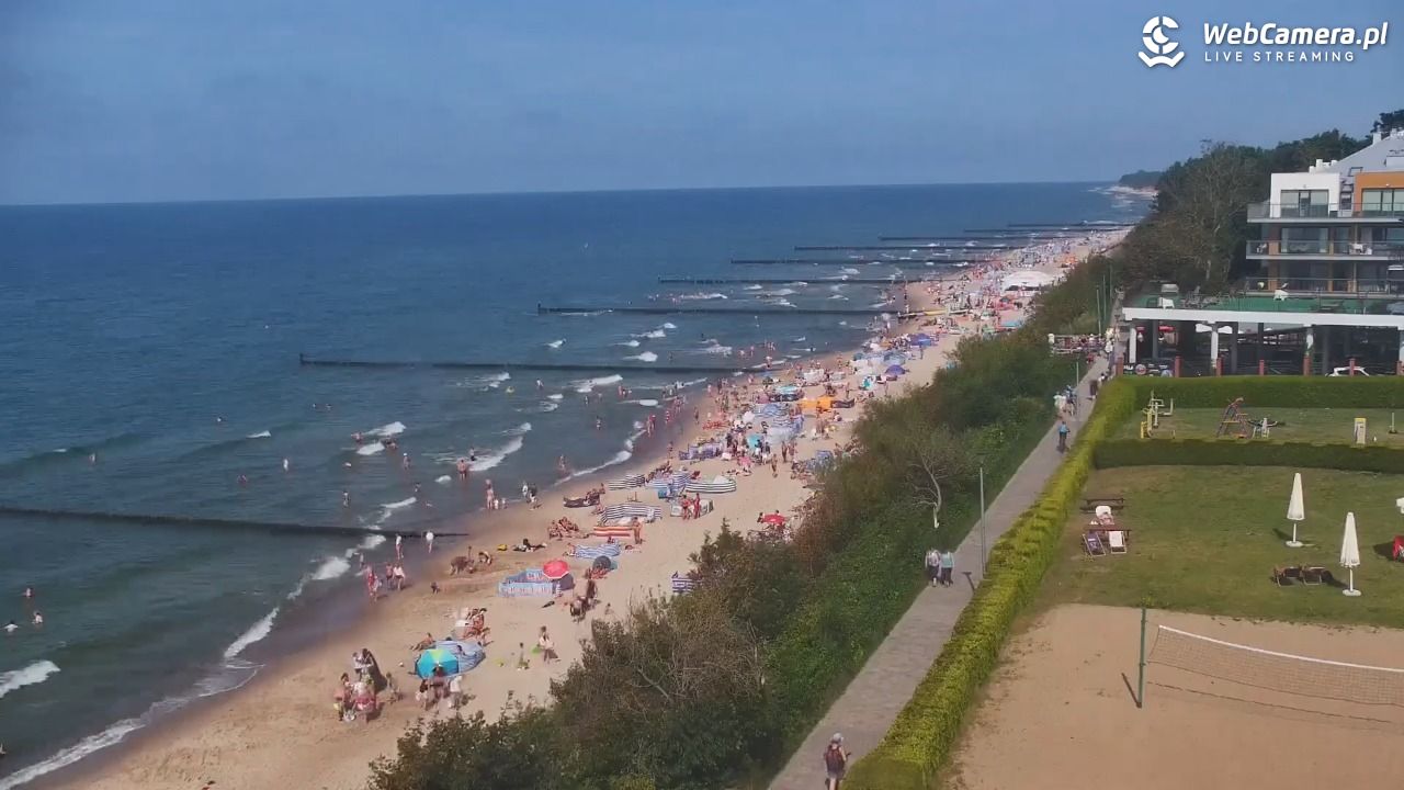 USTRONIE MORSKIE - widok na plażę - 31 lipiec 2026, 15:37