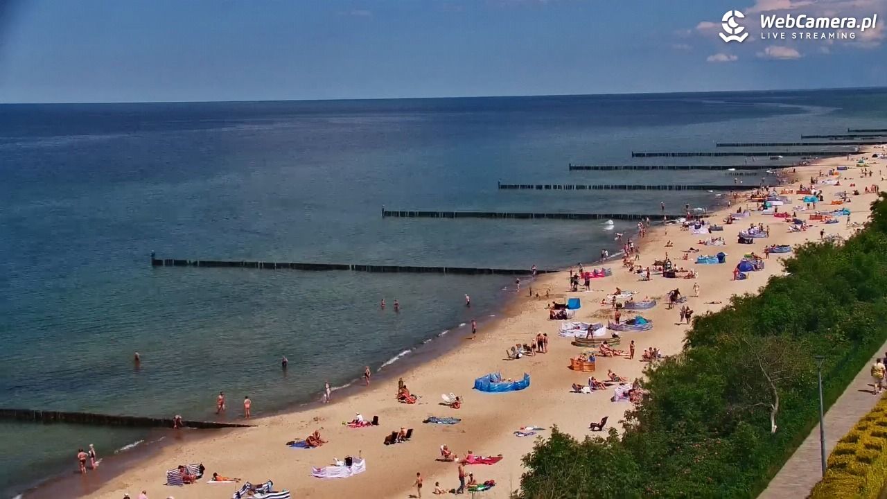 USTRONIE MORSKIE - widok na plażę - 12 czerwiec 2026, 13:09