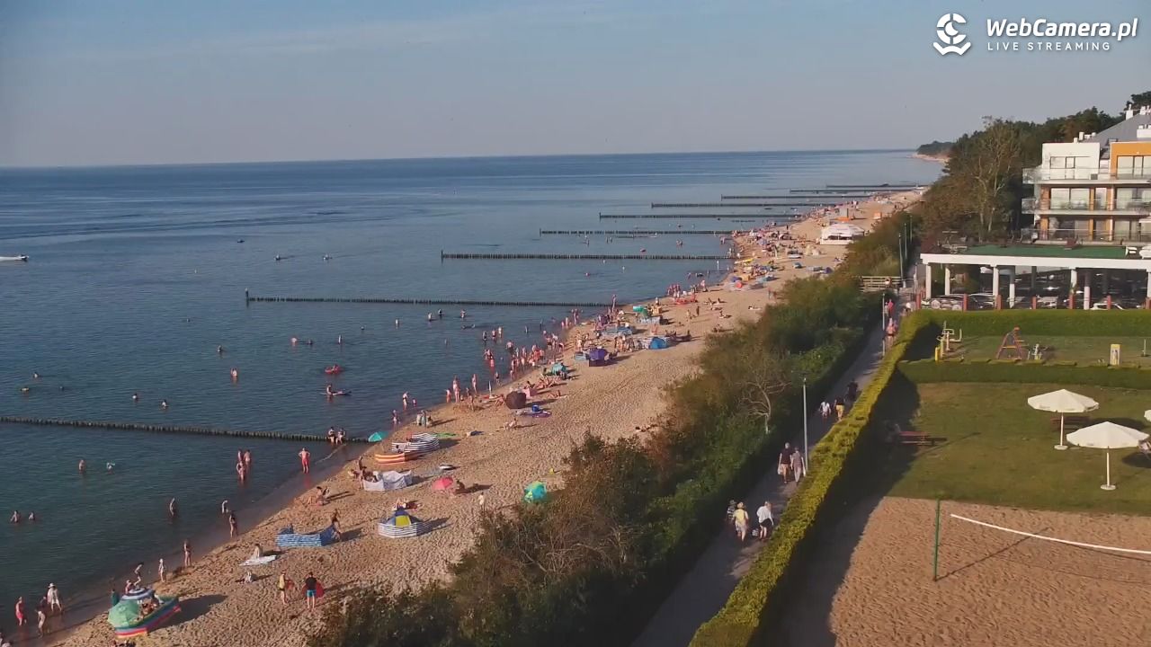 USTRONIE MORSKIE - widok na plażę - 30 lipiec 2026, 18:34