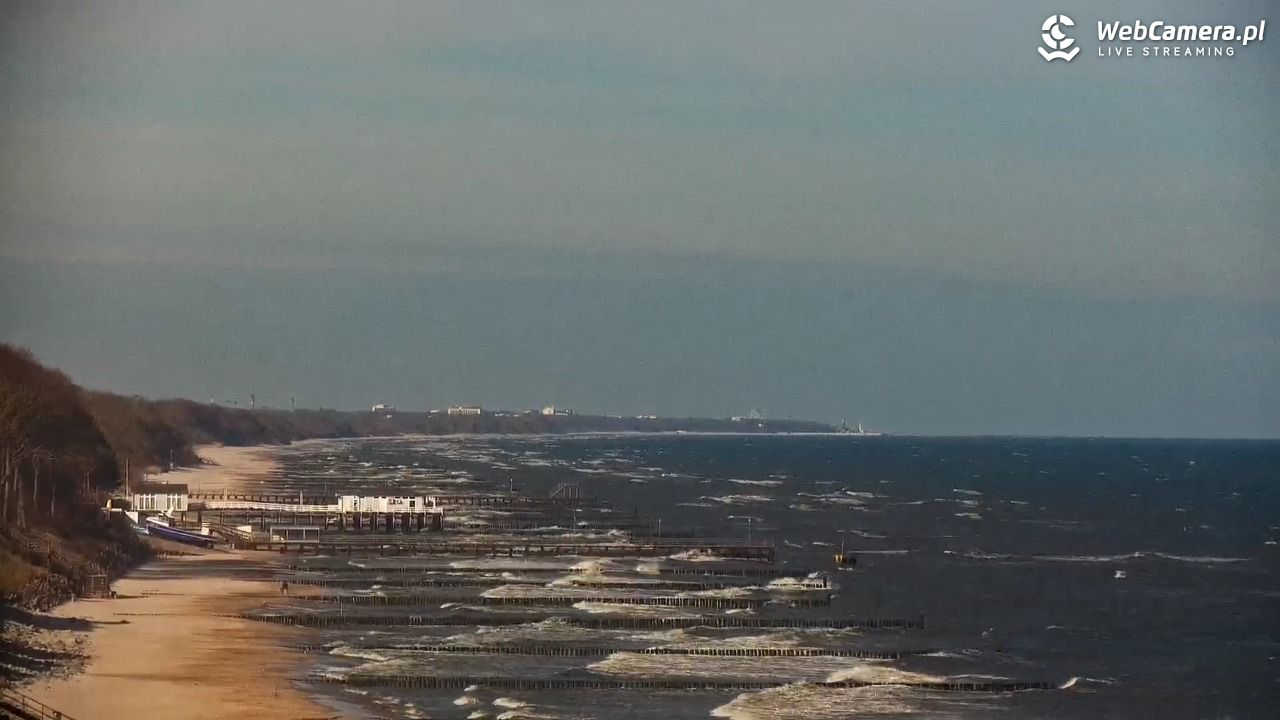 USTRONIE MORSKIE - widok na plażę - 20 kwiecień 2026, 09:05