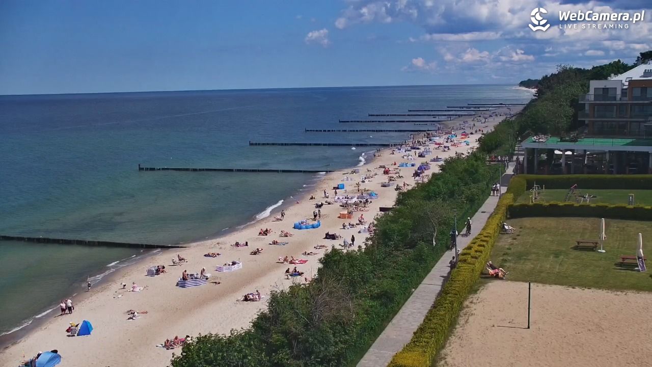 USTRONIE MORSKIE - widok na plażę - 12 czerwiec 2026, 12:09