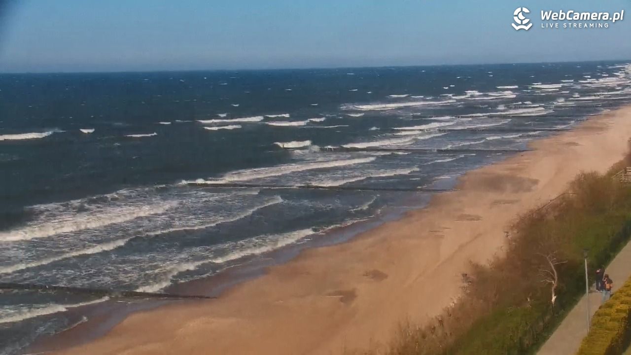 USTRONIE MORSKIE - widok na plażę - 20 kwiecień 2026, 16:49