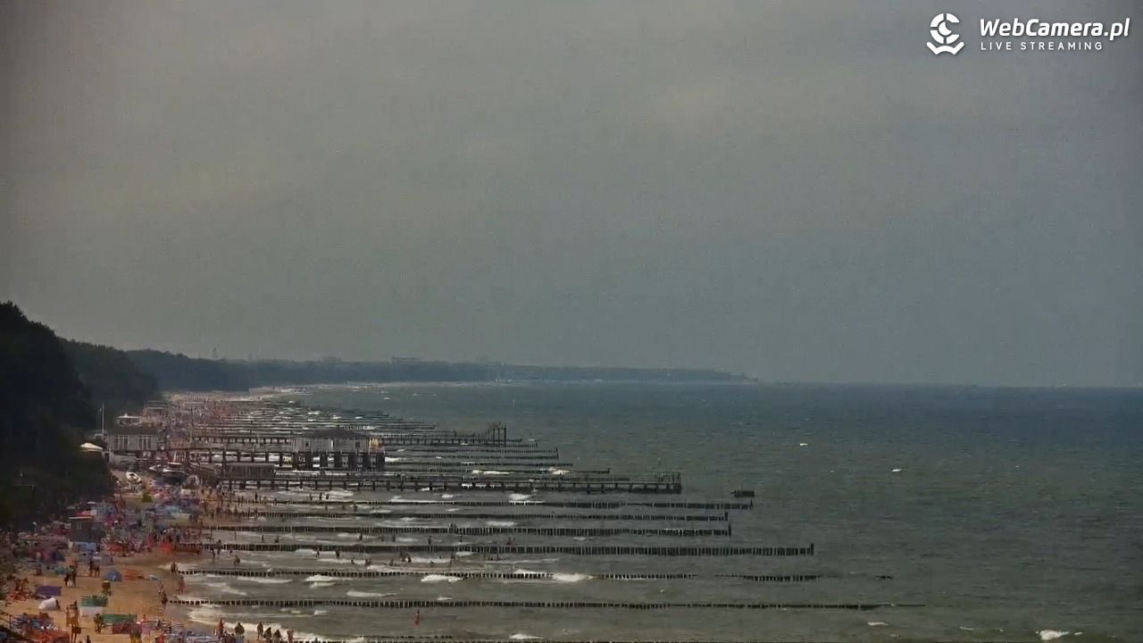 USTRONIE MORSKIE - widok na plażę - 31 lipiec 2026, 12:26