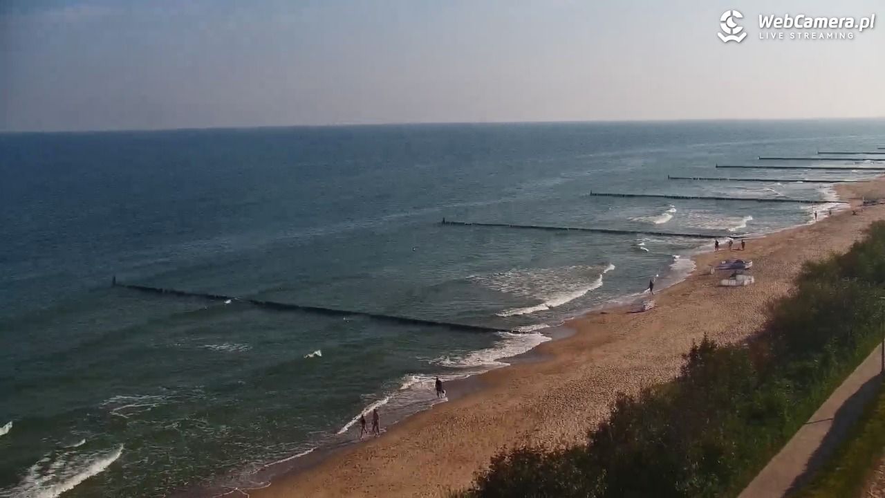 USTRONIE MORSKIE - widok na plażę - 31 lipiec 2026, 08:39