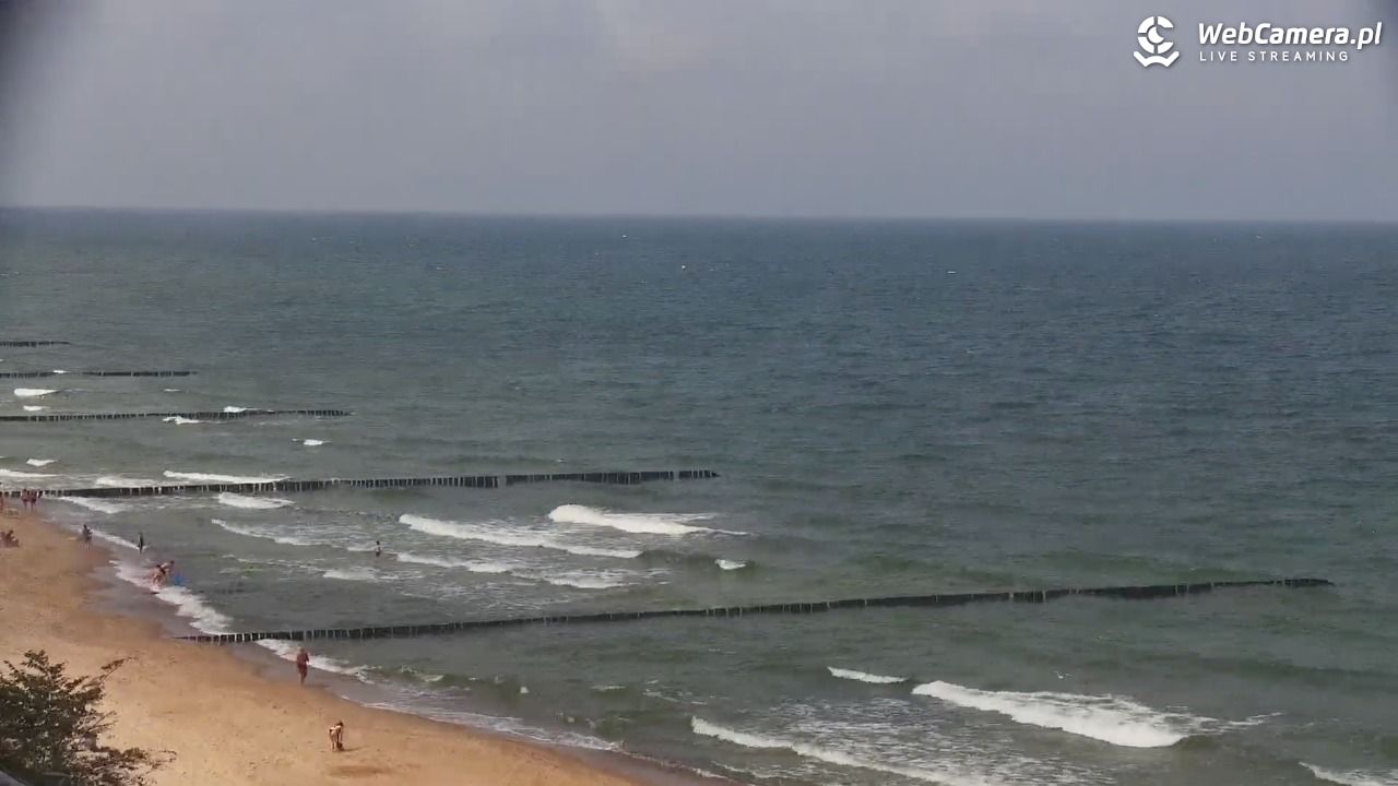 USTRONIE MORSKIE - widok na plażę - 31 lipiec 2026, 11:19