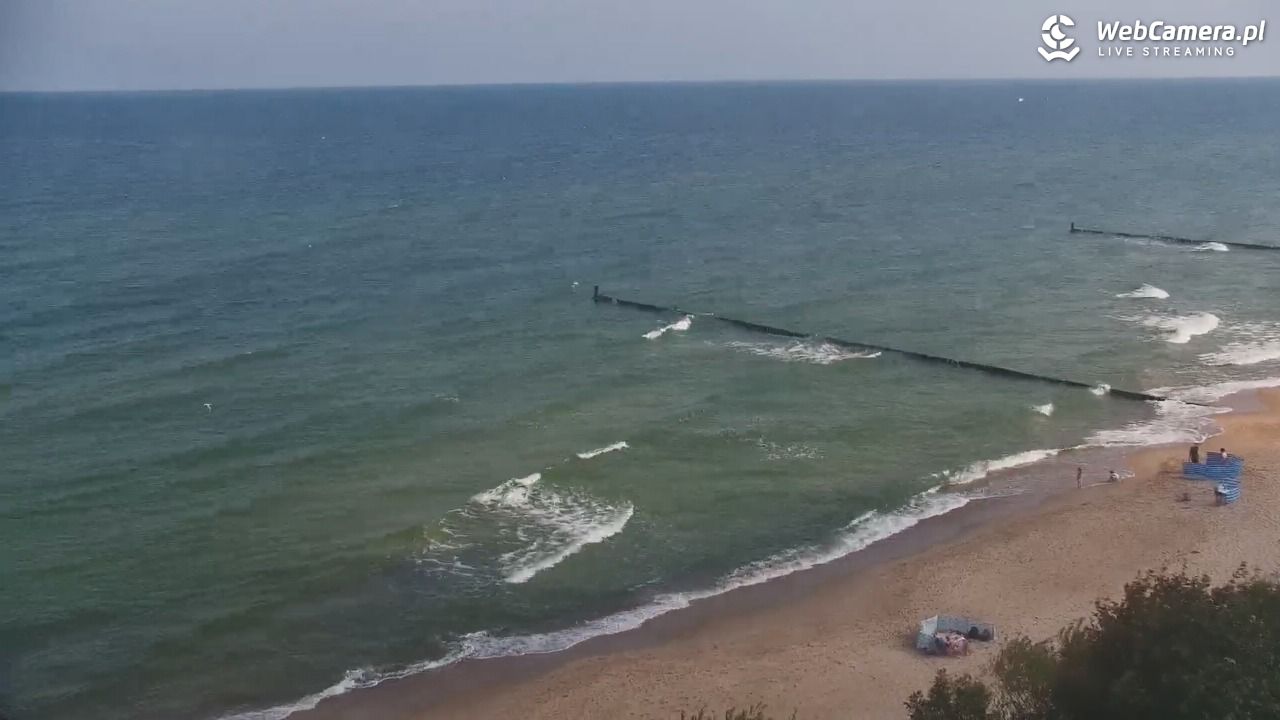 USTRONIE MORSKIE - widok na plażę - 31 lipiec 2026, 10:24