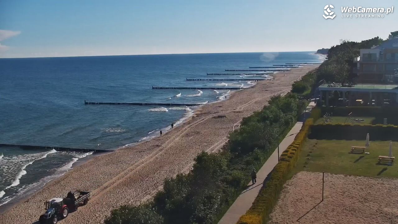 USTRONIE MORSKIE - widok na plażę - 12 czerwiec 2026, 07:47